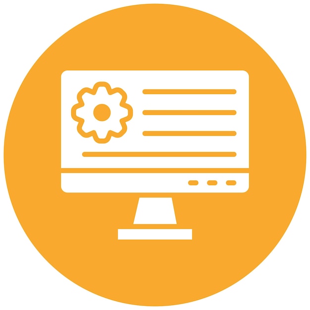 Application Setting Vector Icon Design Illustration