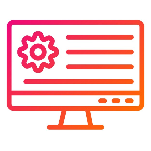 Application Setting Vector Icon Design Illustration
