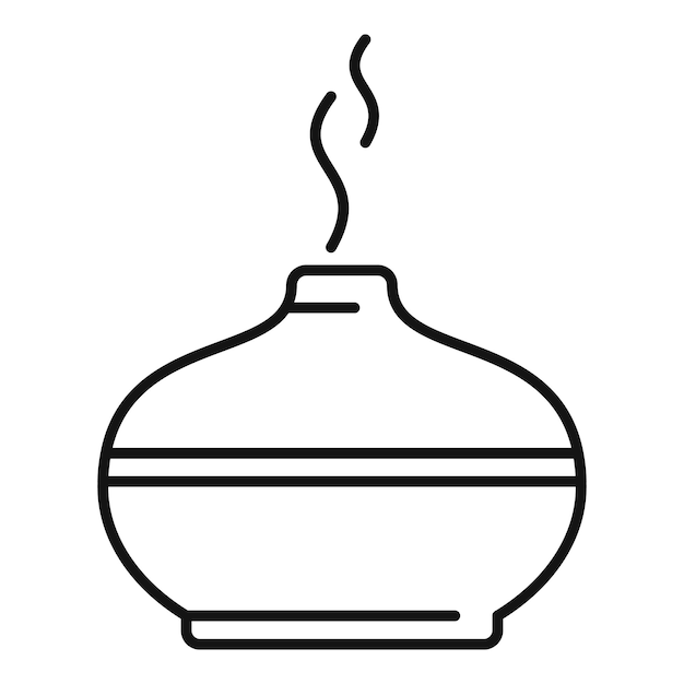 Aromatherapy diffuser icon Outline Aromatherapy diffuser vector icon for web design isolated on white background