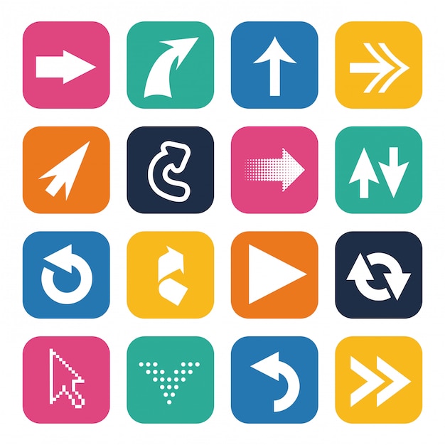 arrows design over white background vector illustration