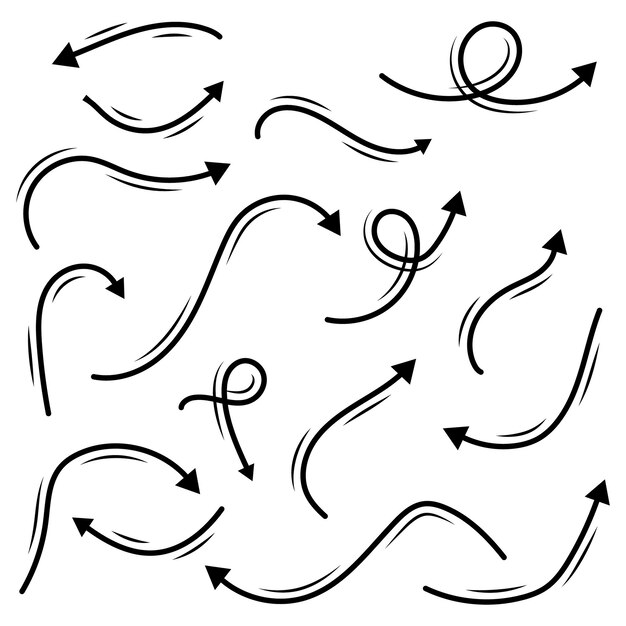 Arrows set of black icons Arrow icon Arrow vector collection Arrow Arrow icon Arrow vector