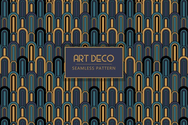 art deco architectural geometric abstract shapes dark pattern seamless repeat swatch pattern
