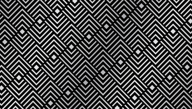 Art deco seamless pattern metal geometric background