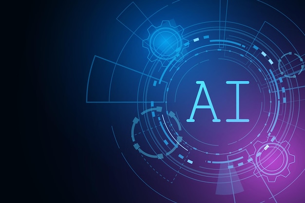 Artificial Intelligence ,AI chipset on circuit board, futuristic Technology Concept