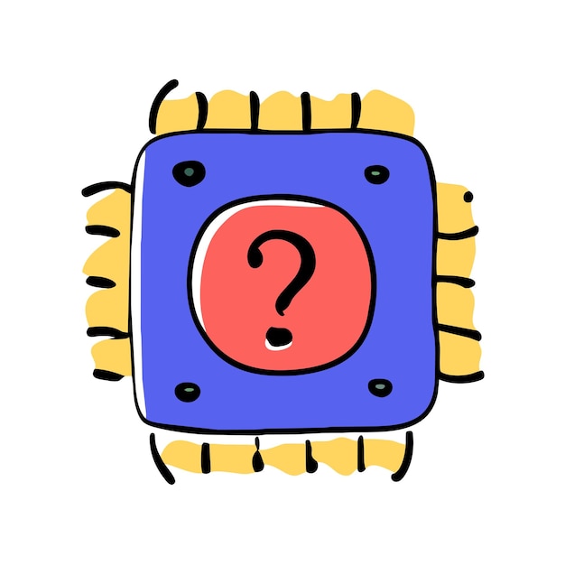 artificial intelligence chip vector graphics illustration eps source file format lossless scaling ic