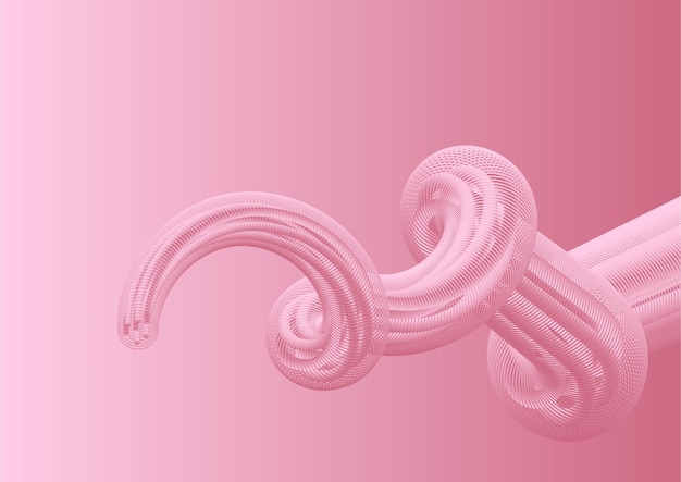 asbtract futuristic pink fluid
