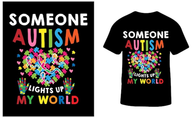 Autism t shirt design