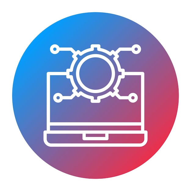 automated system icon vector image can be used for manufacturing and distribution
