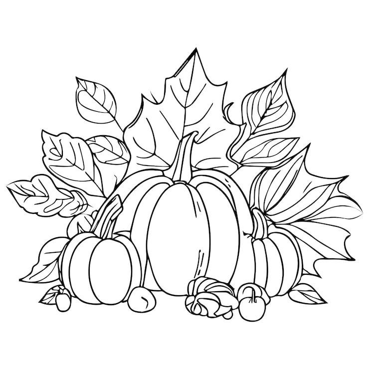 Vektor autumn falling leaves a branch of botanical collection sketch art vector illustration coloring