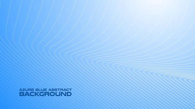 azure blue abstract background with curve line for backdrop or presentation