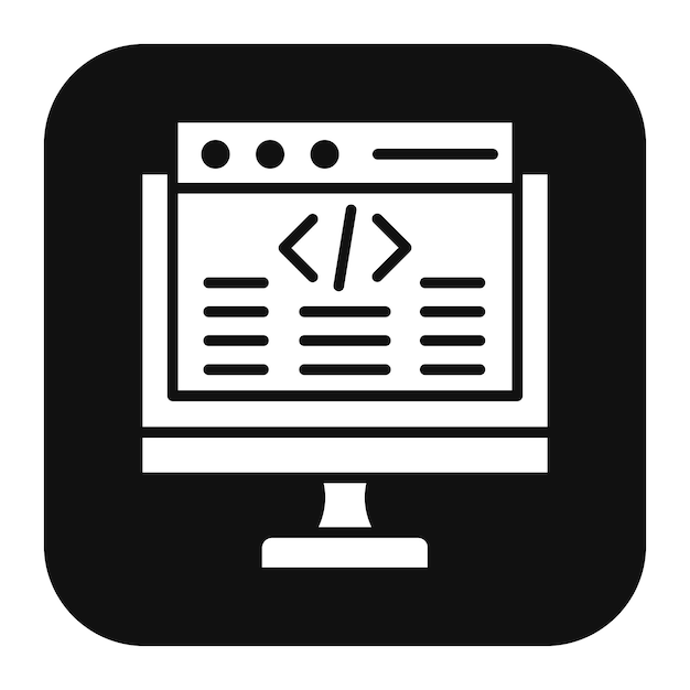 back end development vector icon can be used for no code iconset