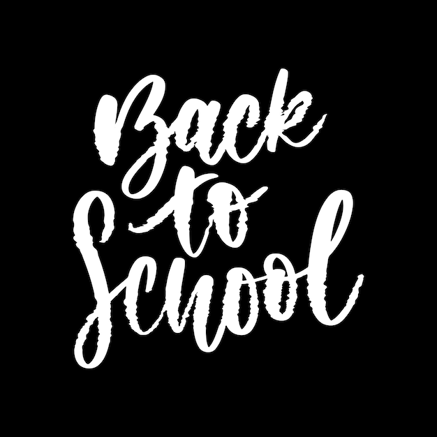 back to school lettering