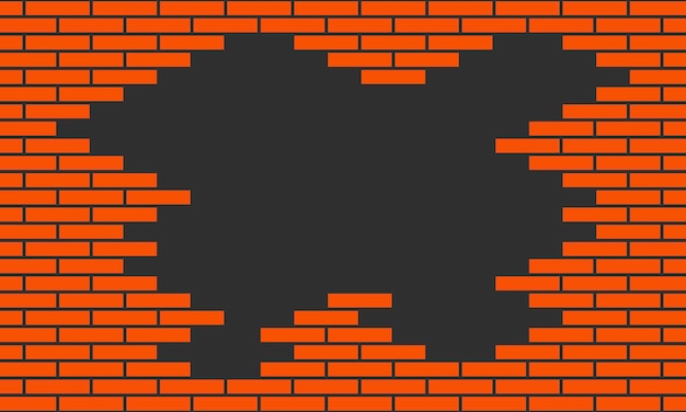 Background brick wall seamless pattern vector color brick in background with negative space