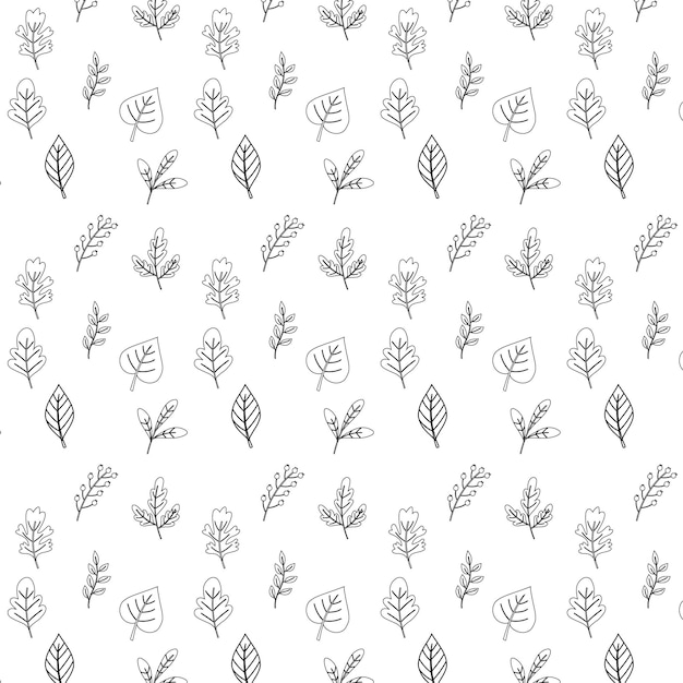 Background leaves plants decoration design