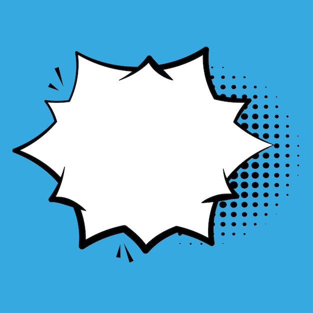 Background material of thorny speech bubbles and concentration lines Vector illustration