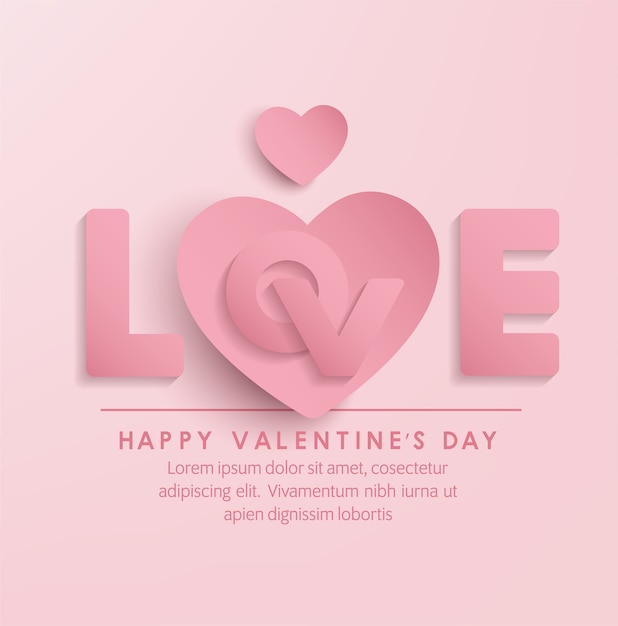 Bannervektordesign for God Valentinsdag