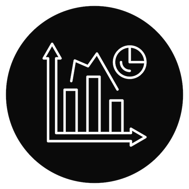 Bar Graph icon vector image Can be used for Business and Finance