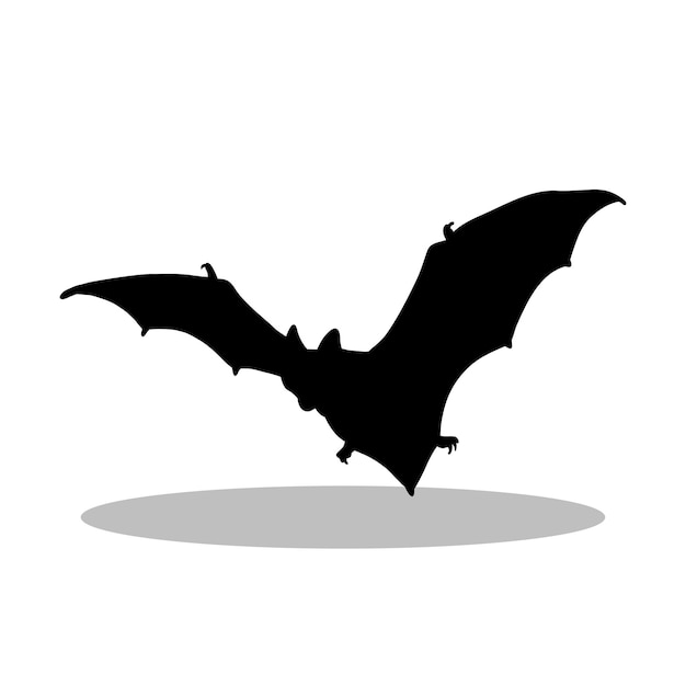 bat silhouette illustration design bat silhouette icon