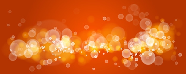 Beautiful bokeh blurred lights vector abstract background with defocused transparent lights effect.