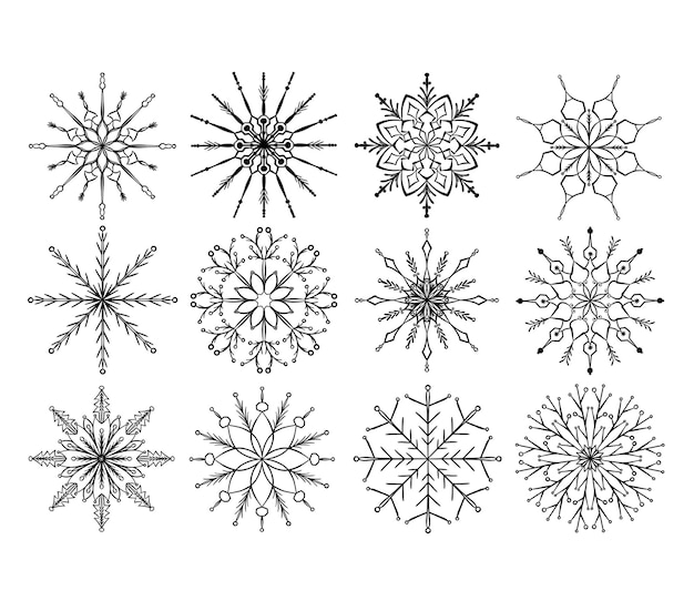 Beautiful Chirstmas Snowflake Mandala Collection
