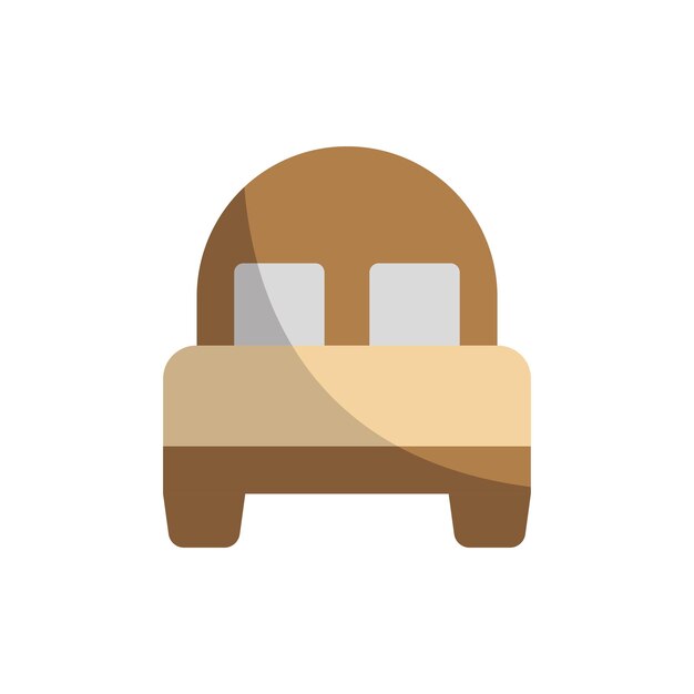 Bed icon vector basic design simple and modern
