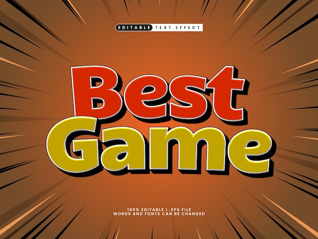 best game editable text effect in kids and simple text style