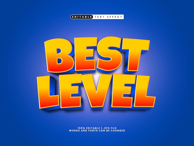 best level editable text effect in game and kids text style