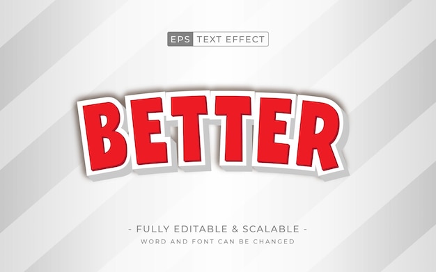 better text effect bold text