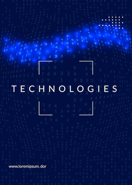 Big data abstrakt. Digital teknologi bakgrunn. Kunstig intelligens og dyp læring konsept. Teknisk visuell for servermal. Moderne big data abstrakt bakteppe.