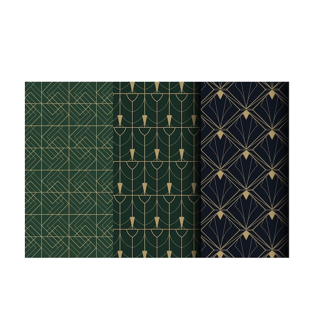 Big set of 34 different vector ornamental seamless patterns Collection of geometric patterns in the