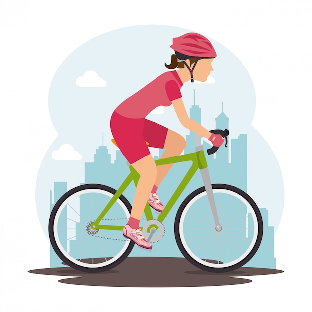 Bike and cyclism graphic design