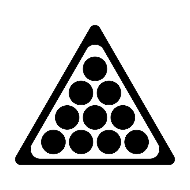 Billiard icon design illustration design