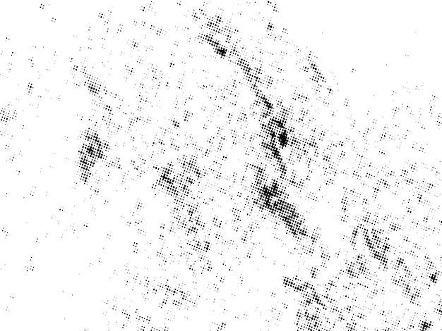 Black and white Grunge halftone vector Distress overlay texture Abstract surface dust and rough
