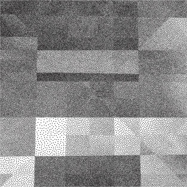 Black and white halftone background Stipple effect