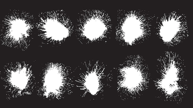 Black and white ink explosion effect design