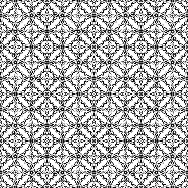 Black and white seamless abstract pattern. Background and backdrop. Grayscale ornamental design.