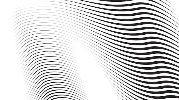 Black and white stripes abstract background vector image