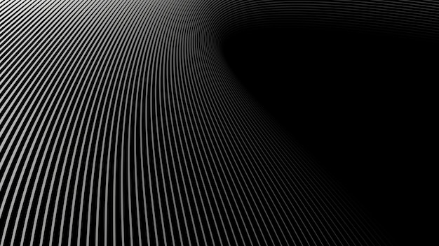 Black and white stripes line abstract pattern for backdrop or fabric style