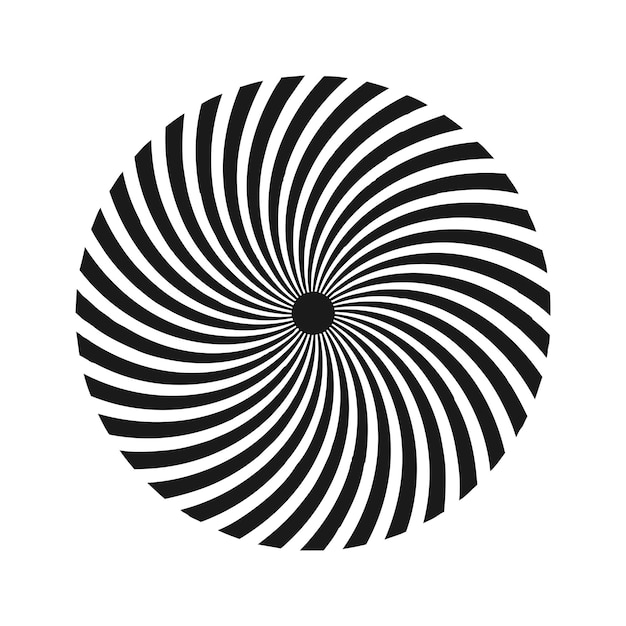 Black and white vector of Sunburst Pattern