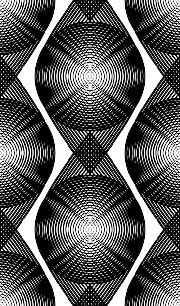 black and white vector ornamental pattern, seamless art background decorated with monochrome lines, best for graphic and web design. endless ornate decoration.