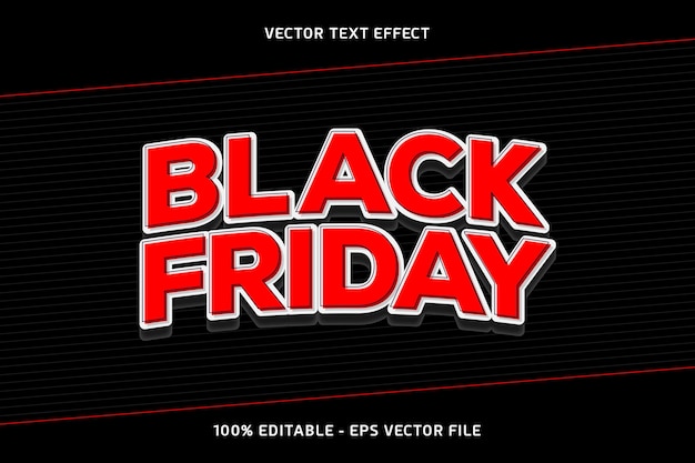 Black Friday Vector Text Effect
