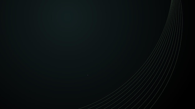Black green abstract gradient background wallpaper design vector image with curve line for backdrop