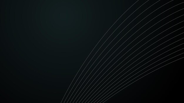 Black green abstract gradient background wallpaper design vector image with curve line for backdrop