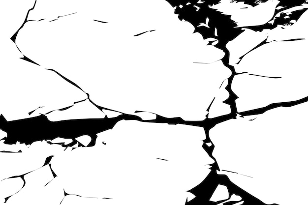 black grungy cracked texture of rough weathered wall vector illustration background texture