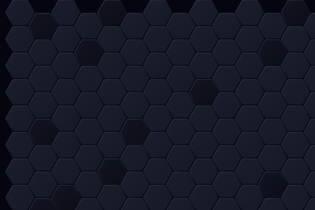 Black Hexagon Design