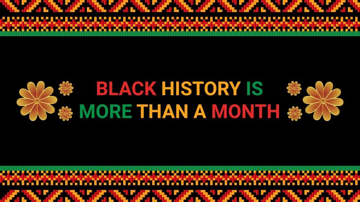 Vektor black history month social media post vector design is celebrated annually in february