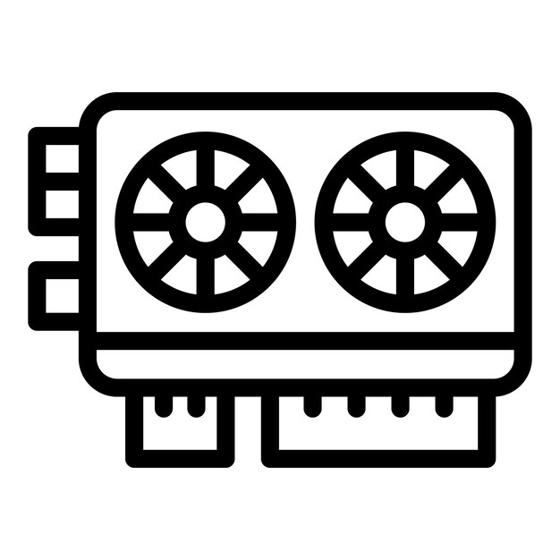 blockchain video card icon outline blockchain video card vector icon for web design isolated on white background