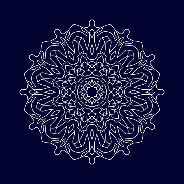 Blomster-mandala bakgrunnsdesign, vektorillustrasjon