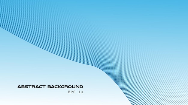 blue abstract gradient background with curve line for backdrop or presentation