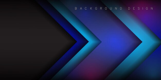 blue corner arrows overlapping vector background on space for text and message artwork design
